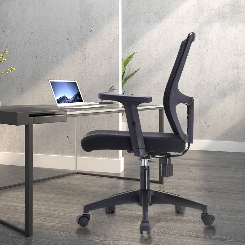 23" silla de oficina moderna respirable del negro de AirGrid de la silla de escritorio ancha