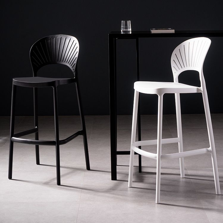 Plastic Contemporary Kitchen Dining Room Armless Stool Full Back Bar Stool Clearhalo 'Bar Furniture' 'Bar Stools' 'bar_stools' 'furn' 'furn_bar_stools' 'furniture_bar_stools' 'Kitchen & Dining Furniture' 'kitchen&dining_furn' 'kitchen' 'kitchen_furn' Furniture' 1200x1200_785bb7a3-7540-4b30-b31d-e4a61c6a3cab