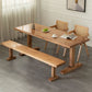 Modern Rectangular Dining Table Solid Wood Dining Table with Double Pedestal Clearhalo 'Dining Tables & Seating' 'Dining Tables' 'dining_table' 'furn' 'furn_dining_table' 'Furniture' 'furniture_dining_table' 'Kitchen & Dining Furniture' 'kitchen' 'kitchen_dining_table' 1200x1200_785c3f0f-cf06-4eef-b07f-2ed10d86c592