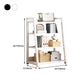 Modern Style Bookshelf Metal Frame and Wood Shelf Bookcase for Office
