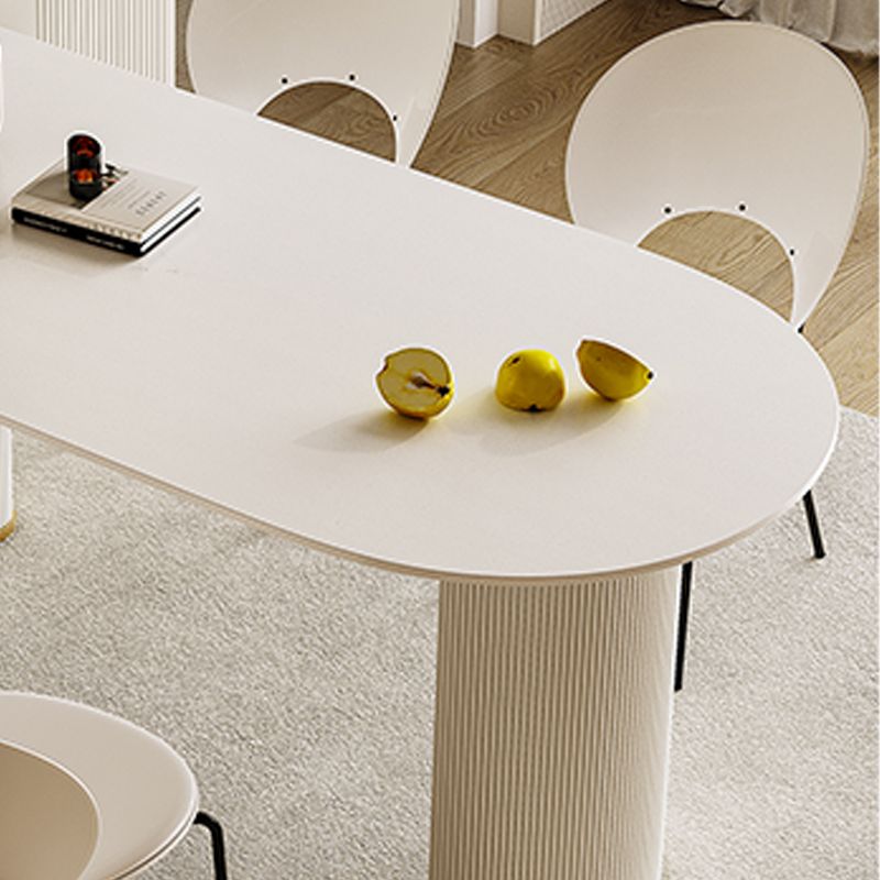 Table ardoise et métal glamour restaurant simple table à manger blanche