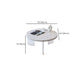 Eigentijdse ronde terrazzo cocktailtafel metaal/acryl salontafel met 3 poten