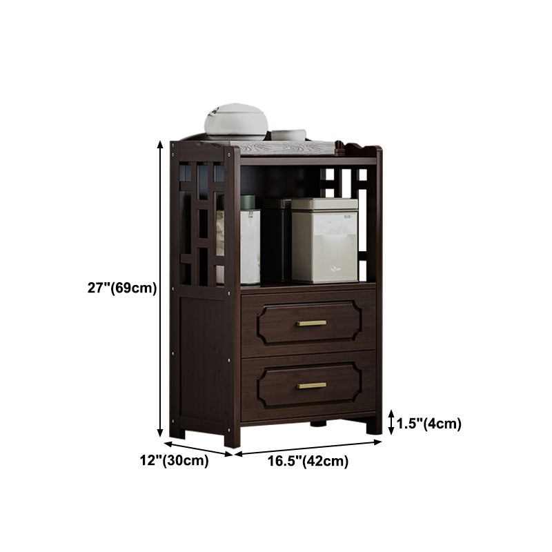 Stellatura in stile moderno bosco marrone con cassetto per soggiorno