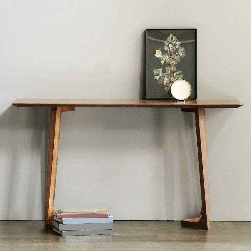Console moderna della metà del secolo Tavolo 29,53 "Tallo in legno massiccio per Hall