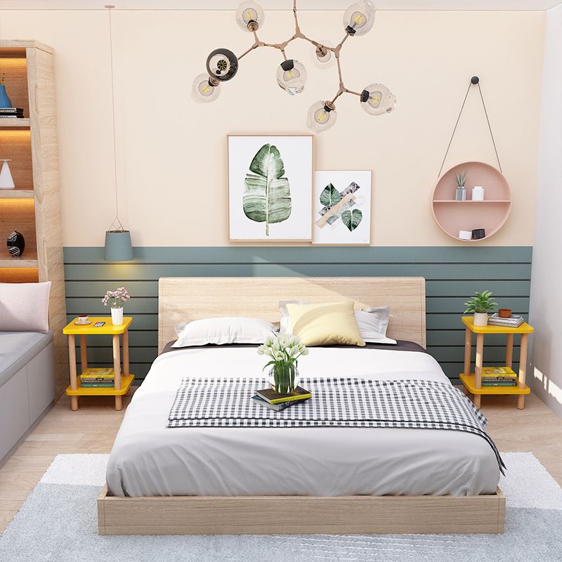 Nordic style Wood Side Table with Shelves Sofa End Table for Living Room Clearhalo 'Coffee & Accent Tables' 'End & Side Tables' 'end_side_table' 'end_side_tables' 'furn' 'furn_end_side_tables' 'Furniture' 'furniture_end_side_table' 'Living Room Furniture' 1200x1200_7863d035-b3cf-42d5-8c58-76a811e898ef