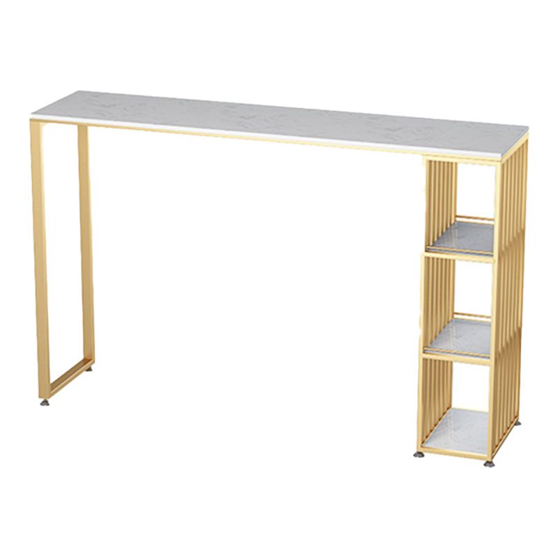 Artificial Marble Cocktail Bar Table 42-inch Height Gold Base Pub Table Clearhalo 'Bar Furniture' 'Bar Tables' 'bar_tables' 'furn' 'furn_bar_tables' 'Furniture' 'Kitchen & Dining Furniture' 1200x1200_786490a8-413e-4834-a65b-b0a4d7ac156e