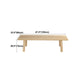 Rectangle Dining Table Solid Wood Dining Table with 4 Legs for Kitchen