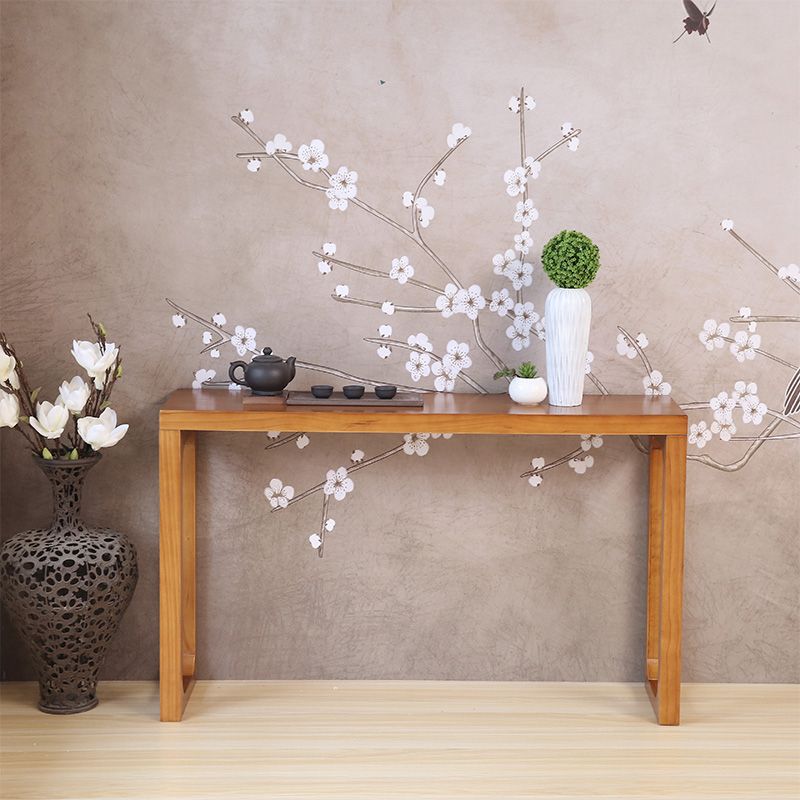 12 inch Wide Accent Table Mid-Century Modern Rectangle Console Table for Hall