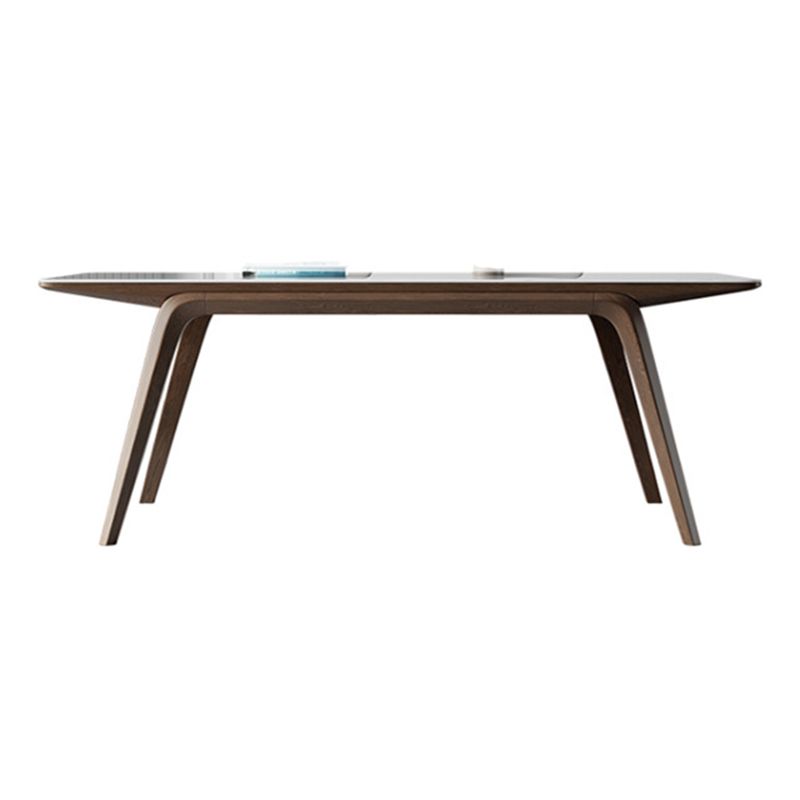 Modern Style Rectangle Table Set 1/2/3/4/5/7 Pieces Dining Set with Wood Legs Clearhalo 'Dining Room Sets' 'Dining Tables & Seating' 'dining_room_set' 'furn' 'furn_dining_room_set' 'Furniture' 'Kitchen & Dining Furniture' 1200x1200_78681d02-7049-4ff6-ae8a-9ea6a6f4bd3f