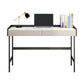 Modern Stone Rectangular Writing Desk 2-Drawers White Office Desk with H-Base Clearhalo 'furn' 'furn_office_desk' 'Furniture' 'Office Desks' 'Office Furniture' 'office_desk' 1200x1200_7868dc2b-2648-41a2-bde7-0d1339710df5
