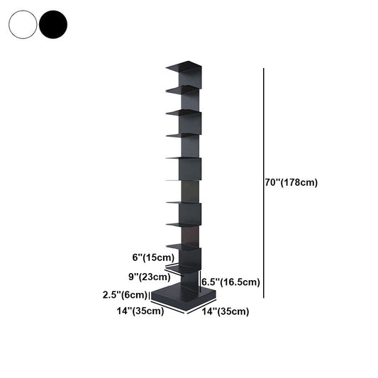 Contemporary Corner Bookcase Geometry Vertical Bookshelf for Living Room Clearhalo 'Bookcases' 'furn' 'furn_bookcases' 'Furniture' 'furniture_bookcases' 'Office Furniture' 1200x1200_786b8299-ef46-4e80-96d3-a6eb1cfbebae