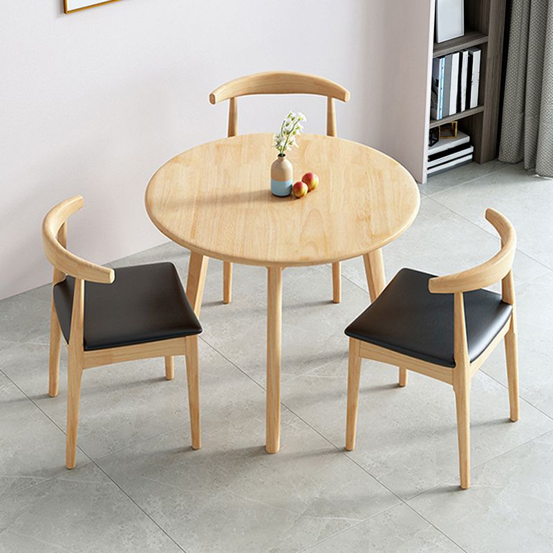 Solid Wood Dining Room Table Round Dining Table for Dining Room