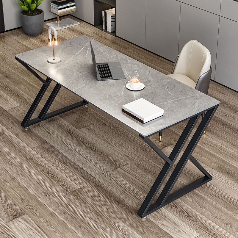 Simple Modern 30" H Desk Rectangular Sled Slate Desk for Home Clearhalo 'furn' 'furn_office_desk' 'Furniture' 'Office Desks' 'Office Furniture' 'office_desk' 1200x1200_786bffd2-cccb-4b5e-a17d-6961fda3d5e1