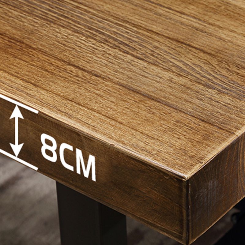 Industrial 1/2/3/5 Pieces Dining Table Set Solid Wood Top Dining Table and Chairs Clearhalo 'Dining Room Sets' 'Dining Tables & Seating' 'dining_room_set' 'furn' 'furn_dining_room_set' 'Furniture' 'furniture_dining_room_set' 'Kitchen & Dining Furniture' 'kitchen&dining_furn' 'kitchen' 1200x1200_786db938-ac3b-451d-b2b3-f5b814e94a44