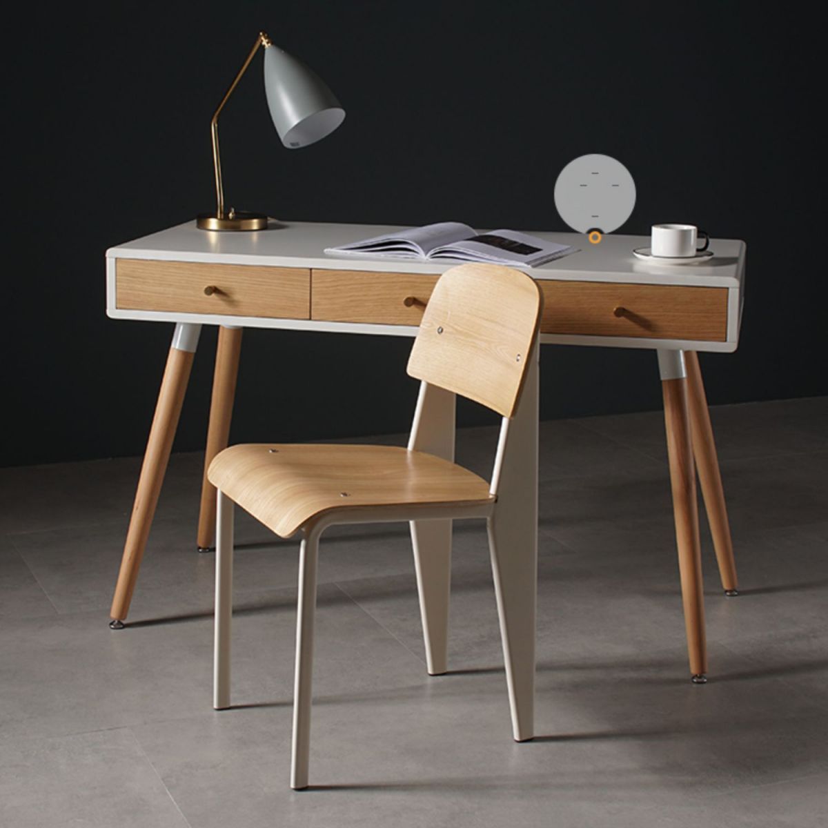 Industrial Style Metal Legs Dining Chairs Open Back Dining Side Chair for Home Clearhalo ' kitchen&dining_furn' 'Dining Chairs' 'Dining Tables & Seating' 'dining_chair' 'Furniture' 'furniture_dining_chair' 'Kitchen & Dining Furniture' 'kitchen' 1200x1200_7870ee5c-c046-49b4-8dbd-139469ffa65c