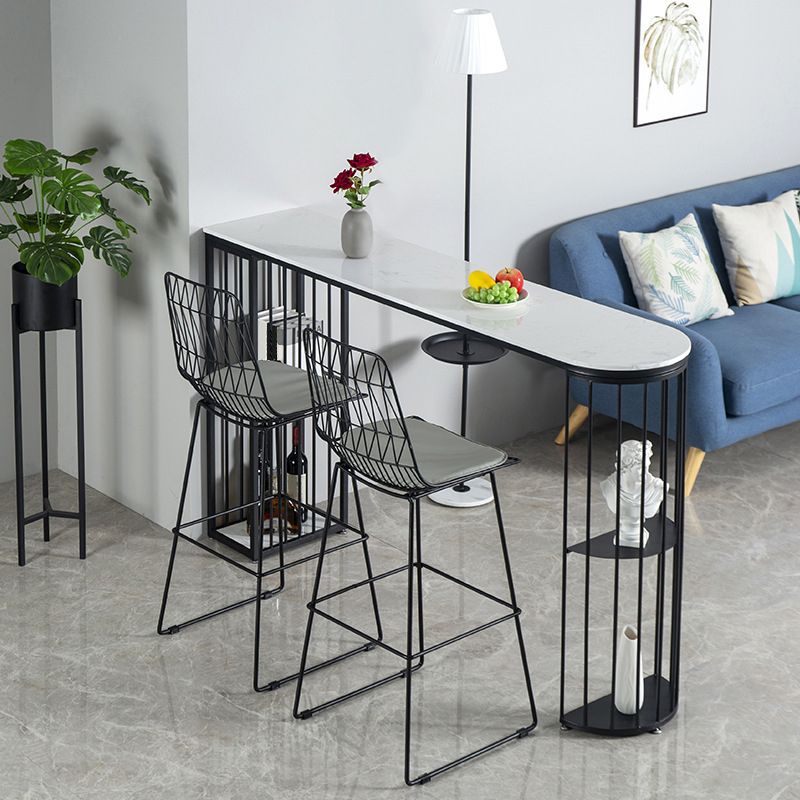 Modern Style Upholstered Counter Stool Bar-height Bar Stool with Footrest Clearhalo 'Bar Furniture' 'Bar Stools' 'bar_stools' 'furn' 'furn_bar_stools' 'Furniture' 'Kitchen & Dining Furniture' 1200x1200_7872fc86-41b6-4a36-b82d-29f9b83db2a8