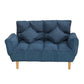 Square Arm Sofa Reclining 48.43" Biscuit Back Linen Loveseat Clearhalo 'furn' 'furn_sofas' 'Furniture' 'furniture_sofas' 'kitchen' 'kitchen_sofas' 'Living Room Furniture' 'Sofa' 'sofas' 1200x1200_787480c9-9c64-4311-9511-6d9e6ba0c6ab