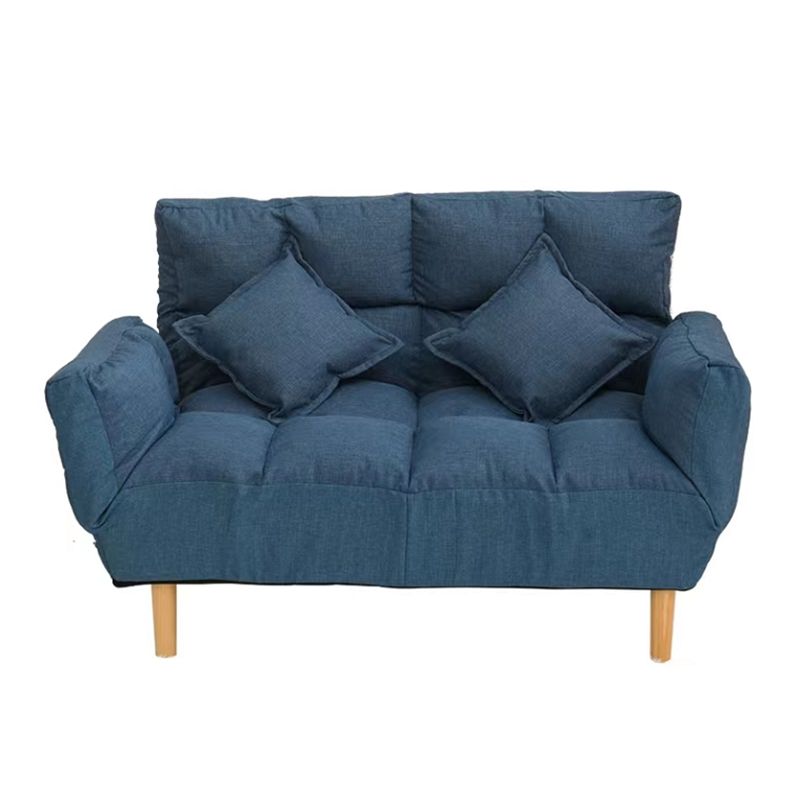 Square Arm Sofa Reclining 48.43" Biscuit Back Linen Loveseat Clearhalo 'furn' 'furn_sofas' 'Furniture' 'furniture_sofas' 'kitchen' 'kitchen_sofas' 'Living Room Furniture' 'Sofa' 'sofas' 1200x1200_787480c9-9c64-4311-9511-6d9e6ba0c6ab