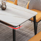 Glam Rectangle Dining Table Set 1/4/5/7 Pieces Dinette Set with Sintered Stone Top Clearhalo 'Dining Room Sets' 'Dining Tables & Seating' 'dining_room_set' 'furn' 'furn_dining_room_set' 'Furniture' 'Kitchen & Dining Furniture' 1200x1200_787527a0-33ea-455a-abe2-37736a164e40