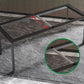 Juego de mesa de comedor de piedra sinterizada, mesa de comedor rectangular moderna de 1/4 piezas, sillas sin brazos