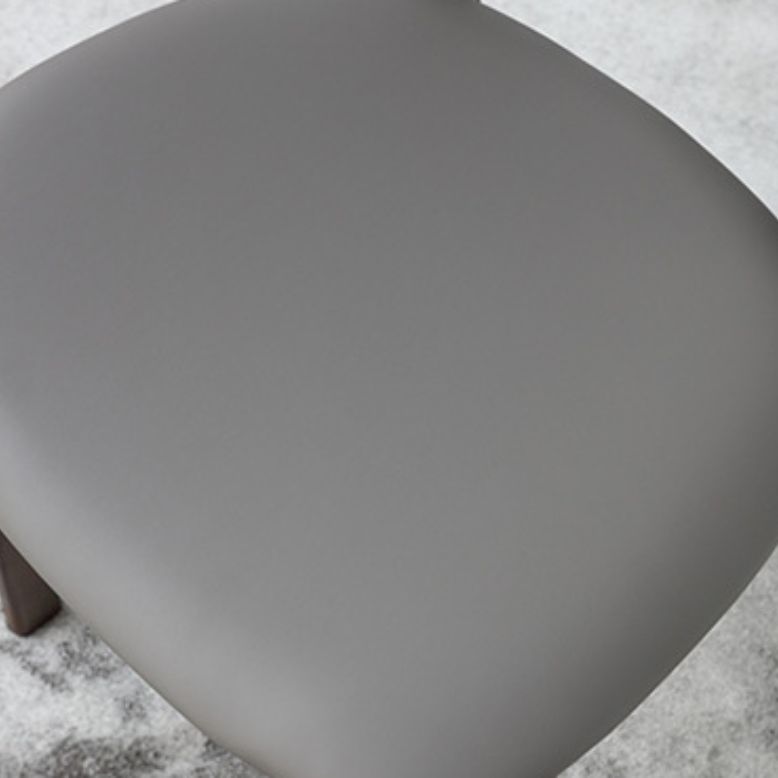 Chaise industrielle sans bras rembourrée chaise à manger en bois massif en bois massif