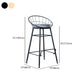 Glam Metal Bar and Counter Stool Round Low Back Stool with 4 Legs Clearhalo 'Bar Furniture' 'Bar Stools' 'bar_stools' 'furn' 'furn_bar_stools' 'Furniture' 'furniture_bar_stools' 'Kitchen & Dining Furniture' 1200x1200_7878b43a-b2b0-47fe-a82f-d7d2aa3421c7
