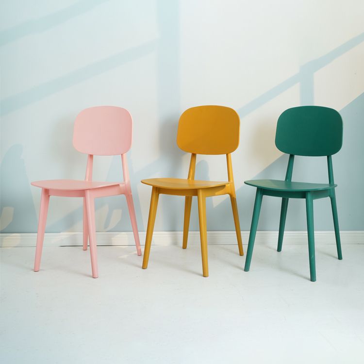 Modern Plastic Side Chair Indoor-Outdoor Open Back Dining Armless Chairs Clearhalo ' kitchen&dining_furn' 'Dining Chairs' 'Dining Tables & Seating' 'dining_chair' 'furn' 'furn_dining_chair' 'Furniture' 'furniture_dining_chair' 'Kitchen & Dining Furniture' 'kitchen' 1200x1200_7878c23c-9db3-437e-9295-b827f8213b05