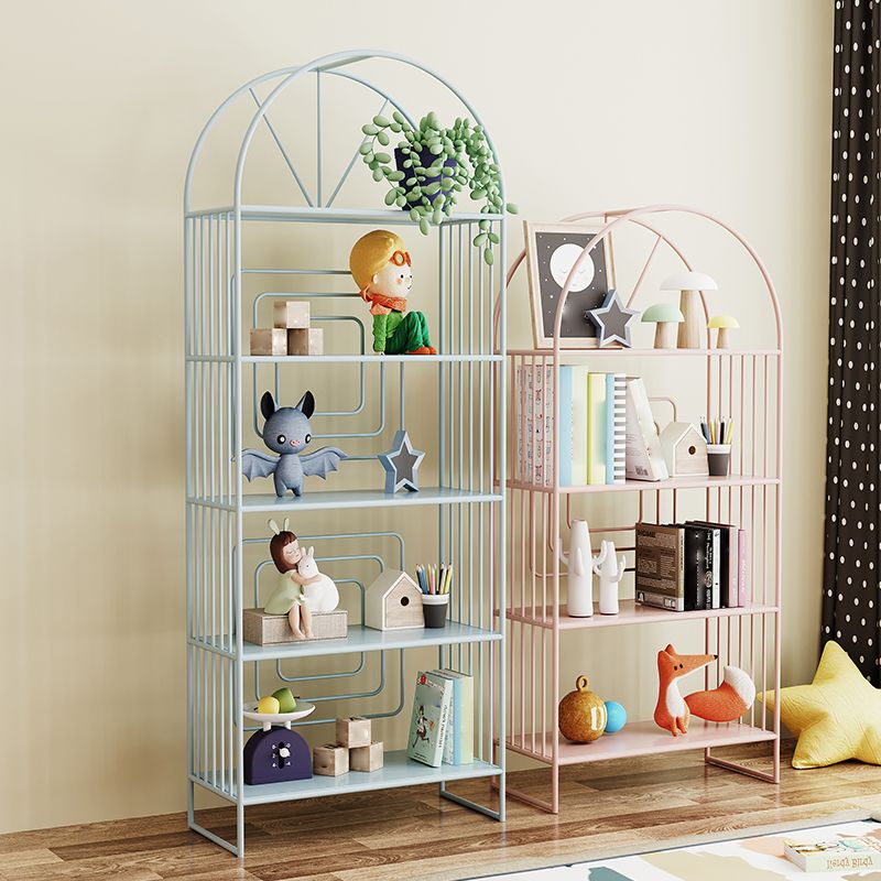 Scandinavian Style Metal Bookshelf Open Back Bookcase for Office Clearhalo 'Bookcases' 'furn' 'furn_bookcases' 'Furniture' 'furniture_bookcases' 'Office Furniture' 1200x1200_7879160a-3ff1-464c-94dc-88e502df79ab