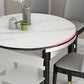 Slate and Wood Table Contemporary Retractable Round Dining Table Clearhalo 'Dining Tables & Seating' 'Dining Tables' 'dining_table' 'furn' 'furn_dining_table' 'Furniture' 'Kitchen & Dining Furniture' 1200x1200_787ae1c0-d27a-4ada-aff4-2607eea6820f