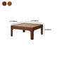 4 Legs Wooden Coffee Table Tray Top Brone Coffee Table 15.7" High