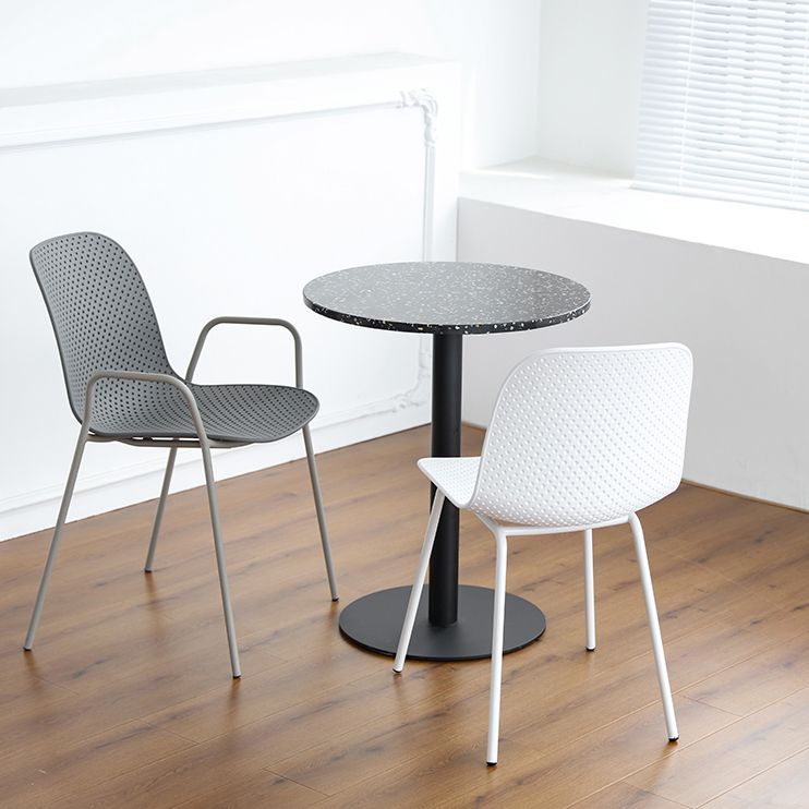 Industrial Style Dining Table Stone Pedestal Dining Site Table for Dining Room Clearhalo ' dining_table' 'Dining Tables & Seating' 'Dining Tables' 'furn' 'furn_dining_table' 'Furniture' 'furniture_dining_table' 'Kitchen & Dining Furniture' 'kitchen&dining_furn' 'kitchen' 'kitchen_dining_table' 1200x1200_787ba294-1b97-47fc-8a0f-8657cae43879