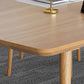 Contemporary Kitchen Khaki Dining Table Solid Wood Rectangle Dining Table with 4 Legs Base Clearhalo ' dining_table' 'Dining Tables & Seating' 'Dining Tables' 'furn' 'furn_dining_table' 'Furniture' 'furniture_dining_table' 'Kitchen & Dining Furniture' 'kitchen&dining_furn' 'kitchen' 'kitchen_dining_table' 1200x1200_787cd968-54d4-42a8-ba77-aef83fff1d93