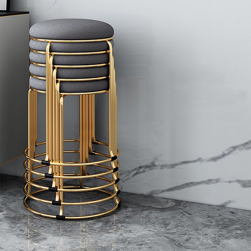 Modern Round Standard Cotton Tear Resistant Standard for Drawing Room Clearhalo 'furn' 'furn_ottomans_poufs' 'Furniture' 'Living Room Furniture' 'Ottomans & Poufs' 'ottomans_poufs' 1200x1200_787d22aa-7fda-4132-8033-ac15fd3108a8