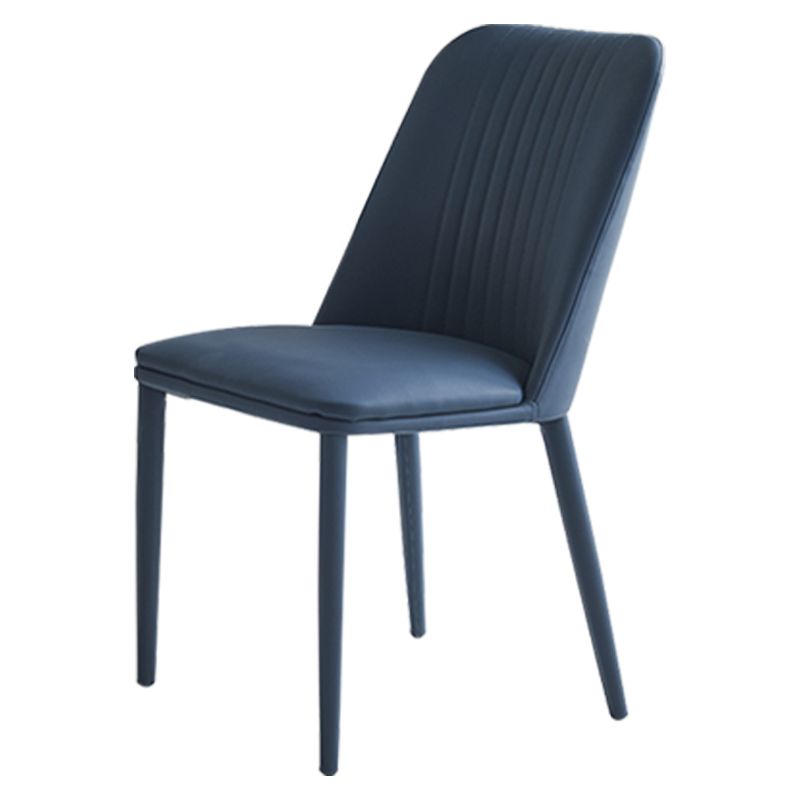 Industrial Home Side Chair Solid Back Metal Upholstered Dining Room Chair Clearhalo ' kitchen&dining_furn' 'Dining Chairs' 'Dining Tables & Seating' 'dining_chair' 'furn' 'furn_dining_chair' 'Furniture' 'furniture_dining_chair' 'Kitchen & Dining Furniture' 'kitchen' 1200x1200_787d5246-c32b-4981-afac-27e224999826