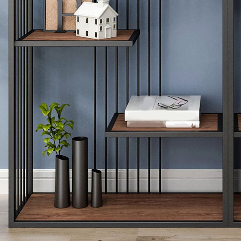 Industrial Style Bookcase Open Back Bookshelf for Home Office Clearhalo 'Bookcases' 'furn' 'furn_bookcases' 'Furniture' 'furniture_bookcases' 'Office Furniture' 1200x1200_787deaad-67bf-40de-bb5d-771f0dd0dc6a