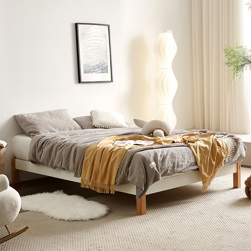 11,02 "High Oak Standard -Bett mit kundenspezifischen goldenen Beinen braunen Bett ohne Kopfteil