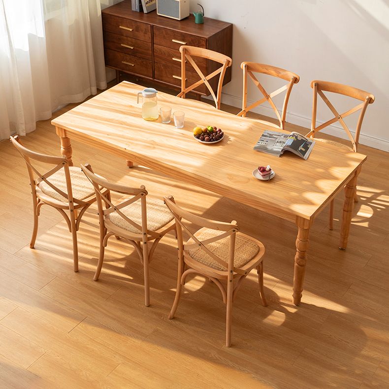 Solid Wood 1/2/3/7 Pieces Dining Set Modern Dining Furniture Set /Separate Items Clearhalo 'Dining Room Sets' 'Dining Tables & Seating' 'dining_room_set' 'furn' 'furn_dining_room_set' 'Furniture' 'Kitchen & Dining Furniture' 1200x1200_787fb9a3-700c-46cf-bc51-edb609e283be