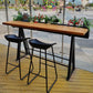 Manufactured Wood Bar Set 1/3 Pieces Industrial Rectangle Pub Table Set