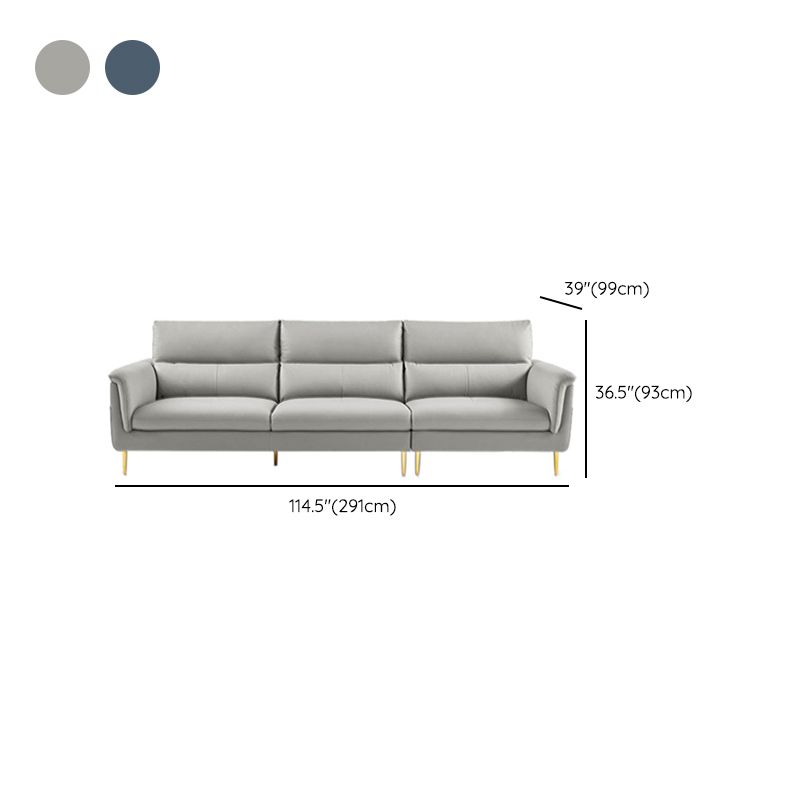 Divano con soggiorno contemporaneo in pelle vera in pelle vera e propria