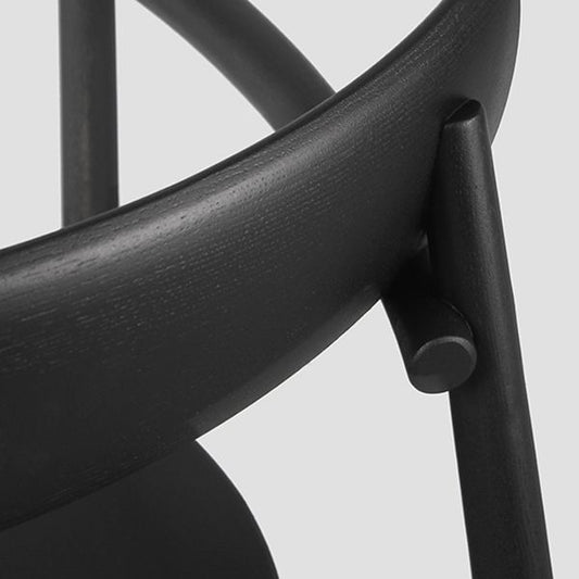 Moderne Leder offenen Rücken mit massivem Holzrahmen Esstühle für den Heimgebrauch