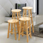 Beige Wood Nordic Barstool 31.5" H Round Indoor Tall Stool, 1 Piece Clearhalo 'Bar Furniture' 'Bar Stools' 'bar_stools' 'furn' 'furn_bar_stools' 'furniture_bar_stools' 'Kitchen & Dining Furniture' 'kitchen&dining_furn' 'kitchen' 'kitchen_furn' Furniture' 1200x1200_7883b9cb-e3db-40fb-9bf0-ad6125b67ab3
