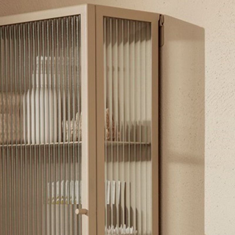 Armoire à accent moderne et contemporain armoire latérale en verre avec boutons