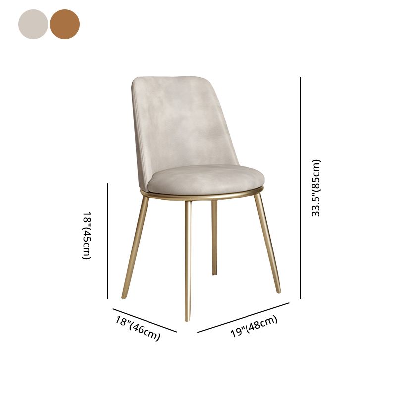 Scandinavian Style Leather Dining Chairs Upholstered Side Solid Back Chair Clearhalo ' kitchen&dining_furn' 'Dining Chairs' 'Dining Tables & Seating' 'dining_chair' 'furn' 'furn_dining_chair' 'Furniture' 'furniture_dining_chair' 'Kitchen & Dining Furniture' 'kitchen' 1200x1200_78875ca7-cb2b-4822-b25e-b5853a133d50