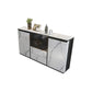 Armoires Glam Dining Buffet Portes en verre de 2 titres Buffet du buffet