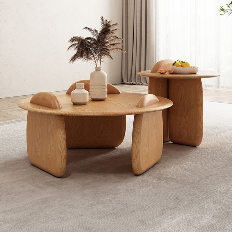 Contemporary Solid Wood Coffee Table Light Wood Coffee Cocktail Table Clearhalo 'Coffee & Accent Tables' 'Coffee Tables' 'coffee_tables' 'furn' 'furn_coffee_tables' 'Furniture' 'Living Room Furniture' 1200x1200_78885042-83fb-4ae2-9872-61e7a6f2789d
