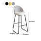 Restaurant Modern Bucket Counter Bar Stool Leather and Metal Counter-height Stool Clearhalo 'Bar Furniture' 'Bar Stools' 'bar_stools' 'furn' 'furn_bar_stools' 'Furniture' 'furniture_bar_stools' 'Kitchen & Dining Furniture' 1200x1200_78890e77-9a94-43a6-a0d1-8d53c3190ab4