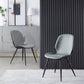 Armless Kitchen Dining Side Chair Industrial Wingback Side Chair