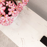 Glam Console Accent Table Rectangle Sofa Console Table in Marble Clearhalo 'Console Tables' 'console_tables' 'Entry & Mudroom Furniture' 'furn' 'furn_console_tables' 'Furniture' 1200x1200_788be82d-3230-4e9a-80d0-812940dffbc4