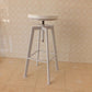 Industrial Armless Rotatable Counter Stool Iron Cafe Bar Stool with Pedal Clearhalo 'Bar Furniture' 'Bar Stools' 'bar_stools' 'furn' 'furn_bar_stools' 'Furniture' 'Kitchen & Dining Furniture' 1200x1200_788c53ac-de4f-4d44-943c-a4acbfc4ab70