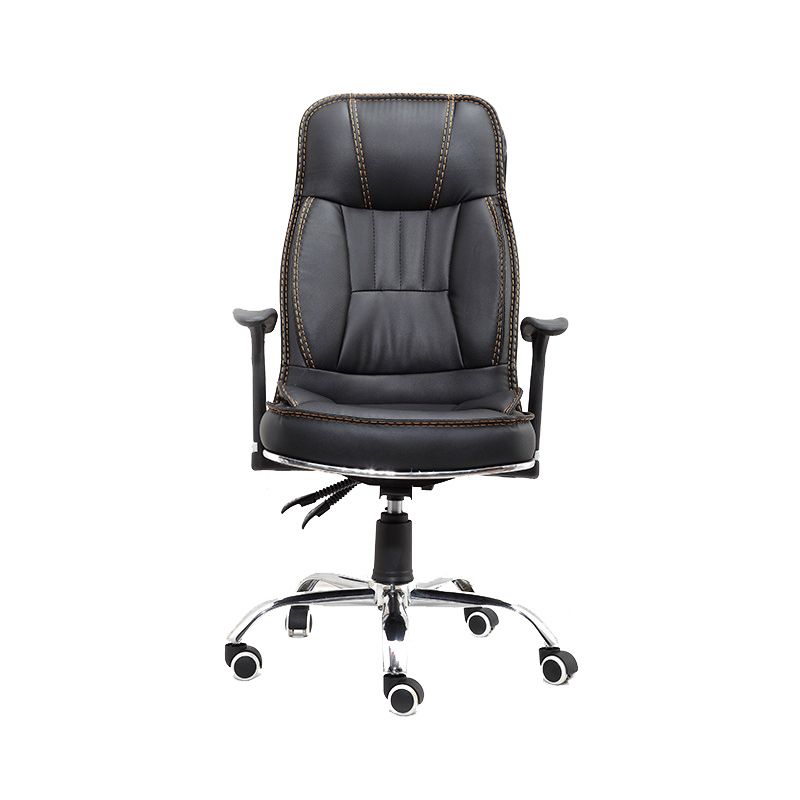 Black Contemporary Executive Chair Upholstered Managers Chair Clearhalo 'furn' 'furn_office_chair' 'Furniture' 'Office Chairs' 'Office Furniture' 'office_chair' 1200x1200_788d45ff-8af4-4467-a4ac-151fa25a2c46